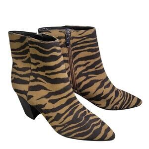 Marc Fisher Parana Animal Print Ankle Boots Womens Size 6